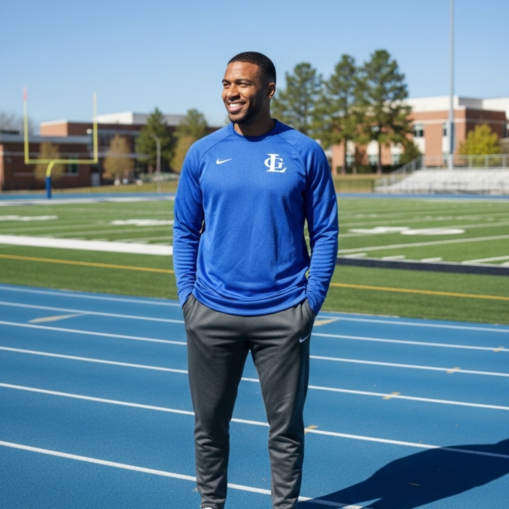 Nike Dri-Fit Royal Blue Crewneck Sweatshirt M